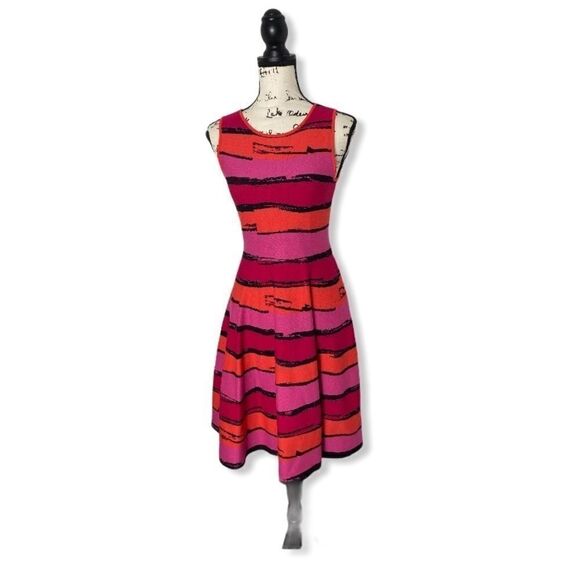 Issa London SZ S striped stretch-ponte dress - Picture 2 of 4